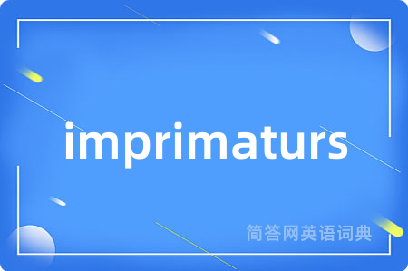 imprimaturs