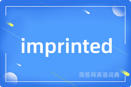 imprinted