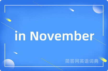in November