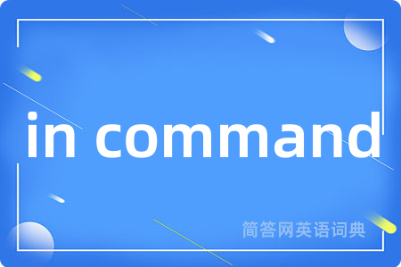 in command