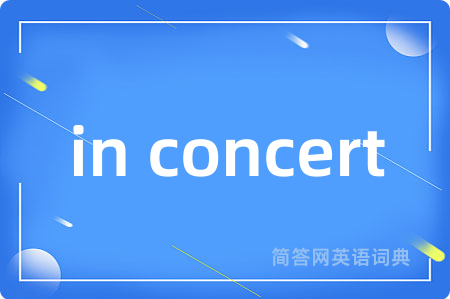 in concert