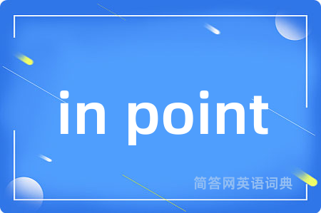 in point