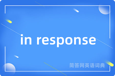 in response