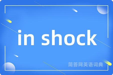 in shock是什么意思,in shock的中文翻译 in shock