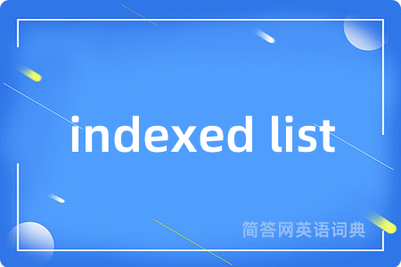 indexed list