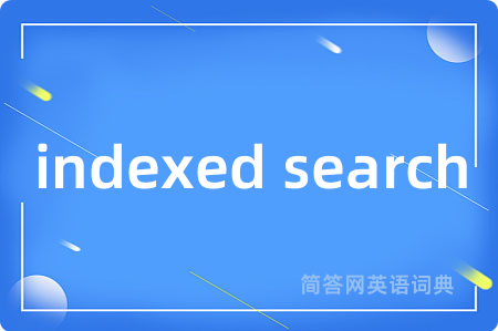indexed search