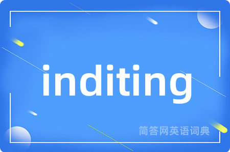 inditing