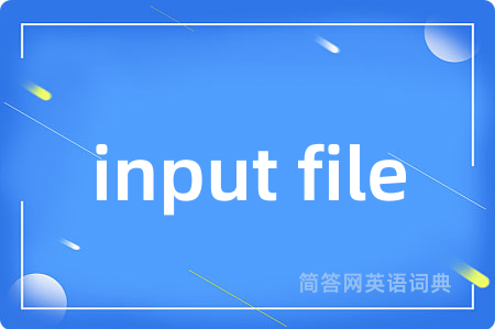 input file