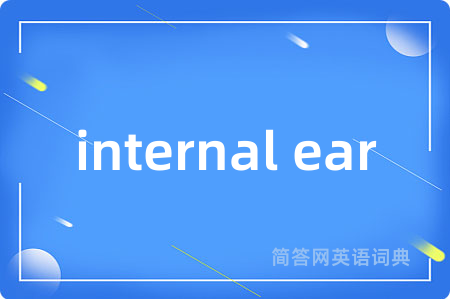 internal ear是什么意思,internal ear的中文翻译 internal ear