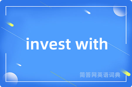 invest with