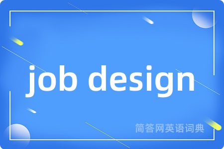 job design