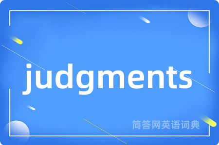 judgments