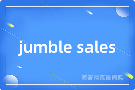 jumble sales