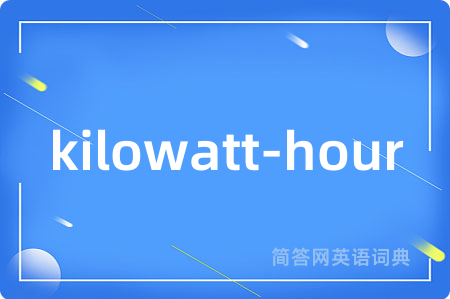 kilowatt-hour