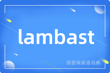 lambast