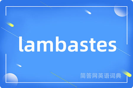 lambastes