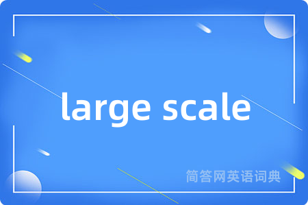large scale是什么意思,large scale的中文翻译 large scale