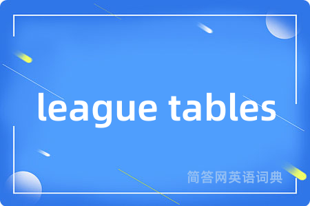 league tables