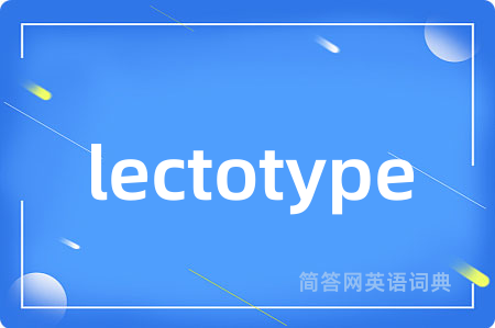 lectotype