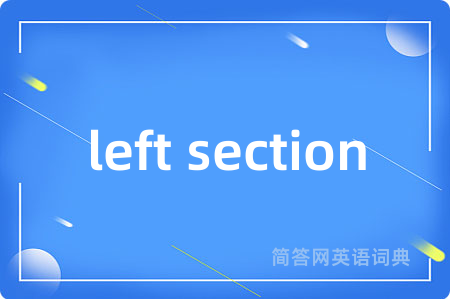 left section