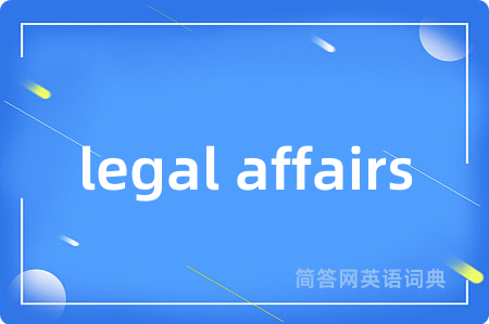 legal affairs