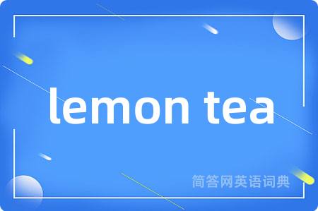 lemon tea