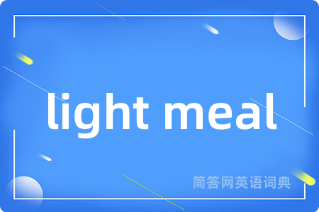 light meal