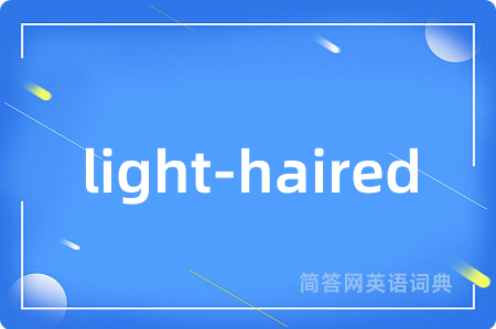 light-haired