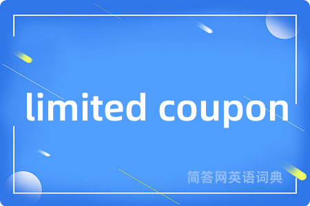 limited coupon