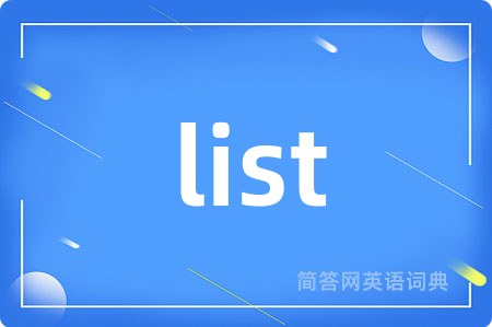 list