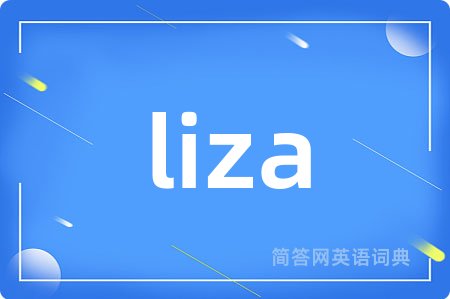 liza是什么意思,liza的中文翻译 liza