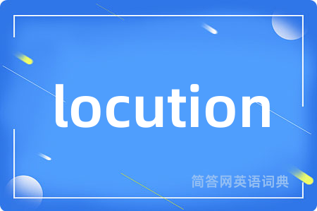 locution