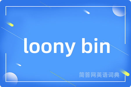 loony bin是什么意思,loony bin的中文翻译 loony bin