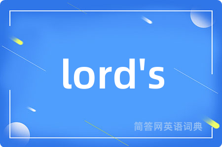 lord's