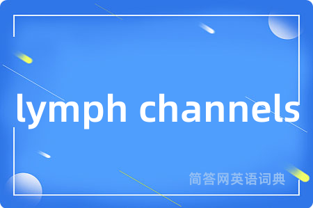 lymph channels