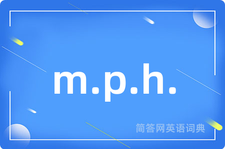 m.p.h.
