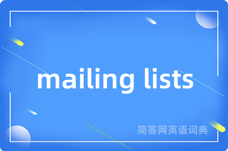mailing lists