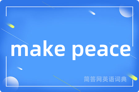 make peace