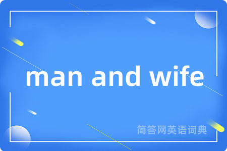 man and wife