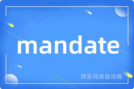 mandate