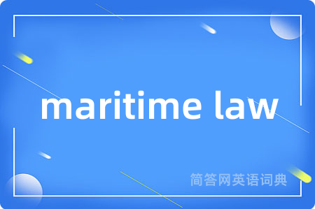 maritime law