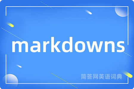 markdowns