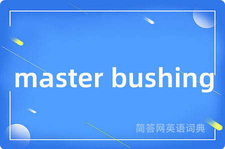 master bushing