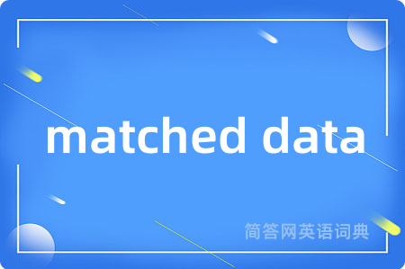 matched data