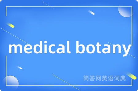 medical botany