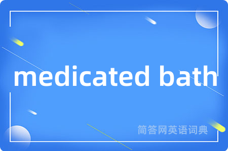 medicated bath
