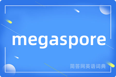 megaspore是什么意思,megaspore的中文翻译 megaspore