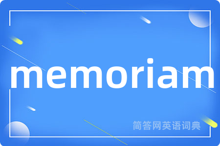memoriam