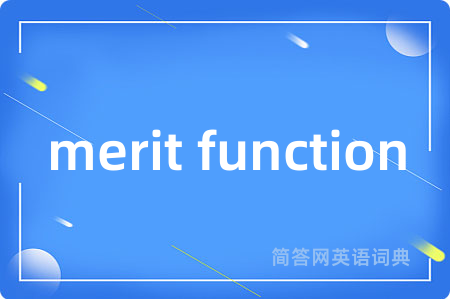 merit function