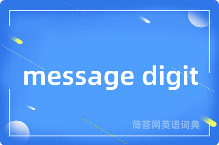 message digit